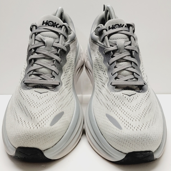 Hoka Men's Bondi 8 Running Sneaker Sharkskin Harbor Mist Size 12.5 - Picture 3 of 13